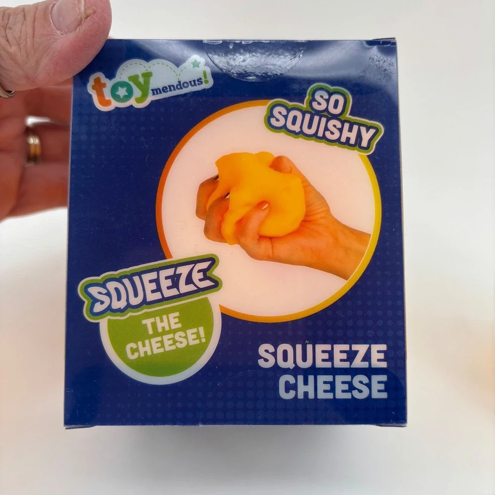 Toymendous Squeeze Cheese Kids Unisex OS Yellow Squishy Fidget Toy Set
